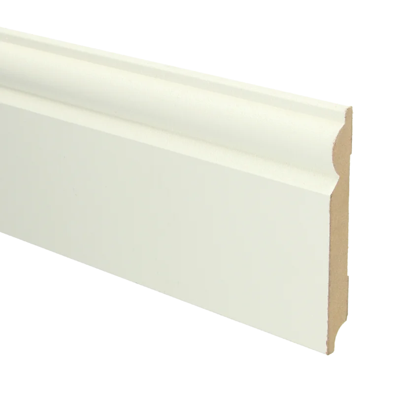 MDF Barok Plint 120x15 RAL 9010 Zuiver Wit 16060 Favoriet